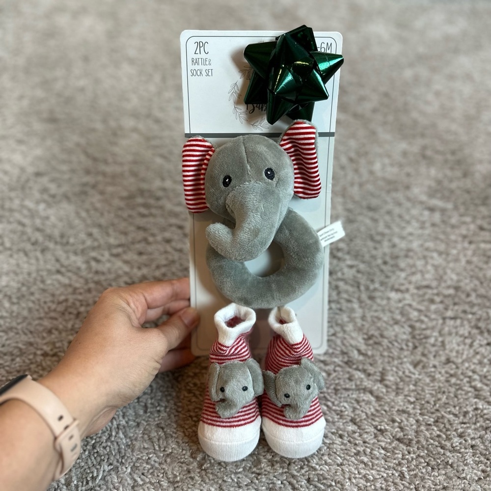True Baby Rattle and Socks